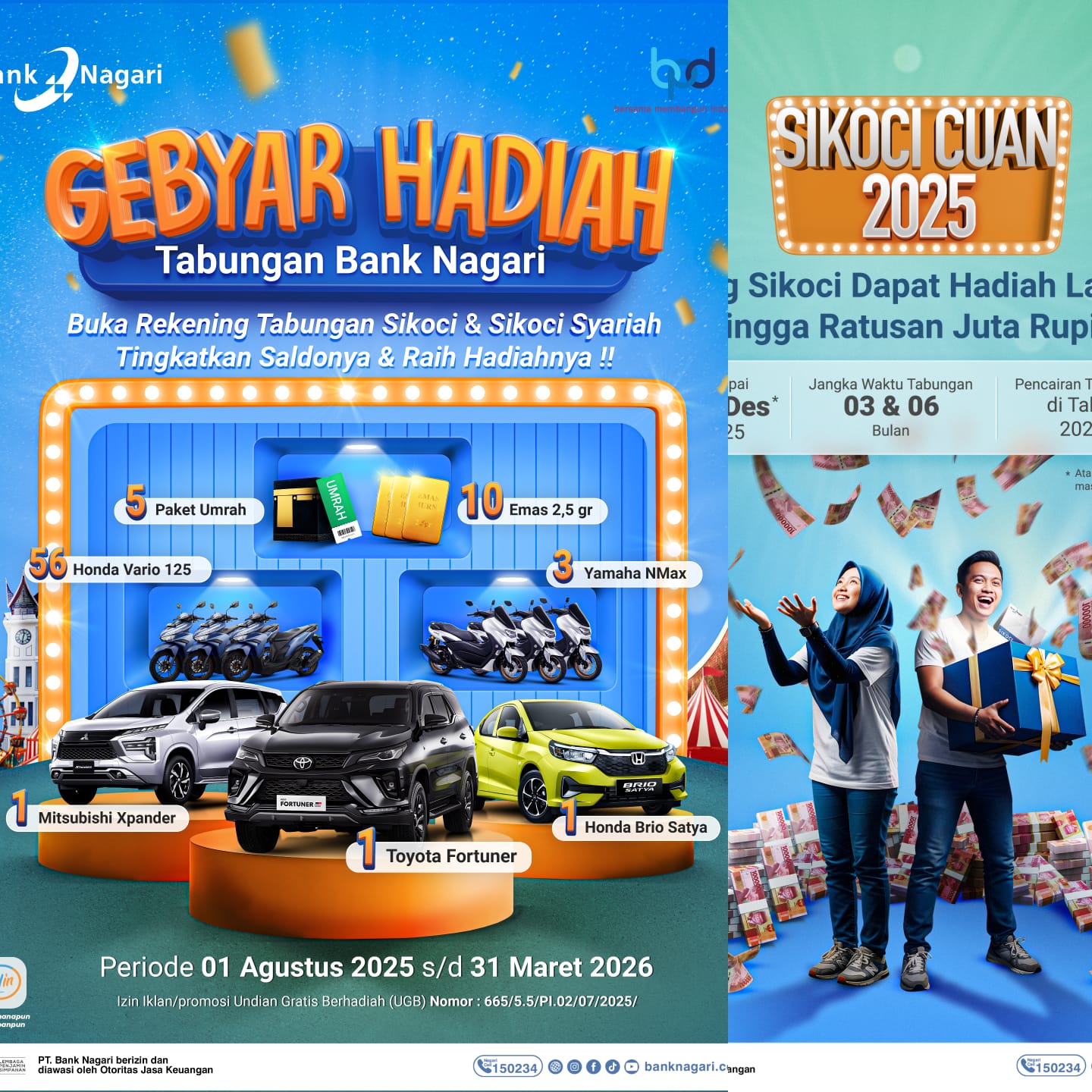 Bank Nagari Hadirkan 2 Program Tabungan Akhir Tahun